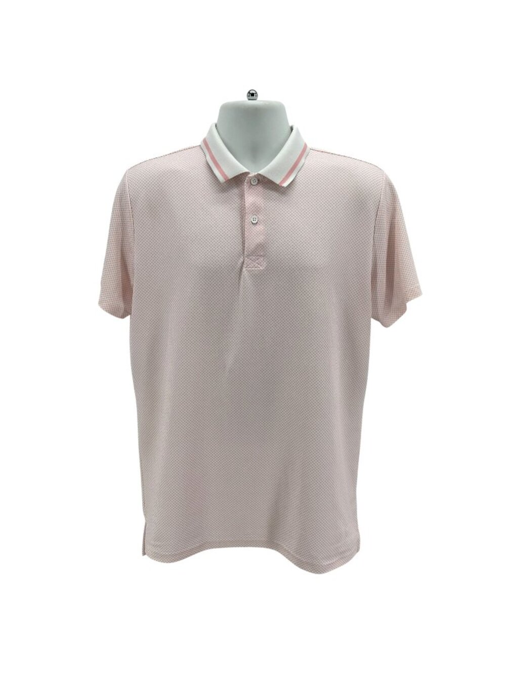 Bonobos Golf Mens Medium Polo Slim Fit Pixie Pink White Short Sleeve Collared